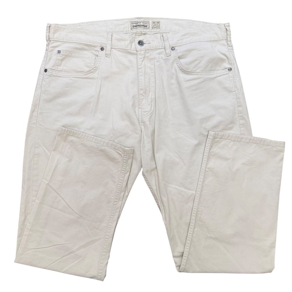 Patagonia Straight Fit All‎ Wear Jeans Mens 38x30 Beige Organic Cotton